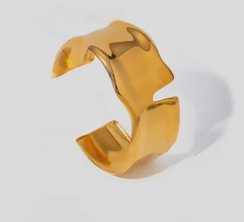 Golden Wave Bracelet