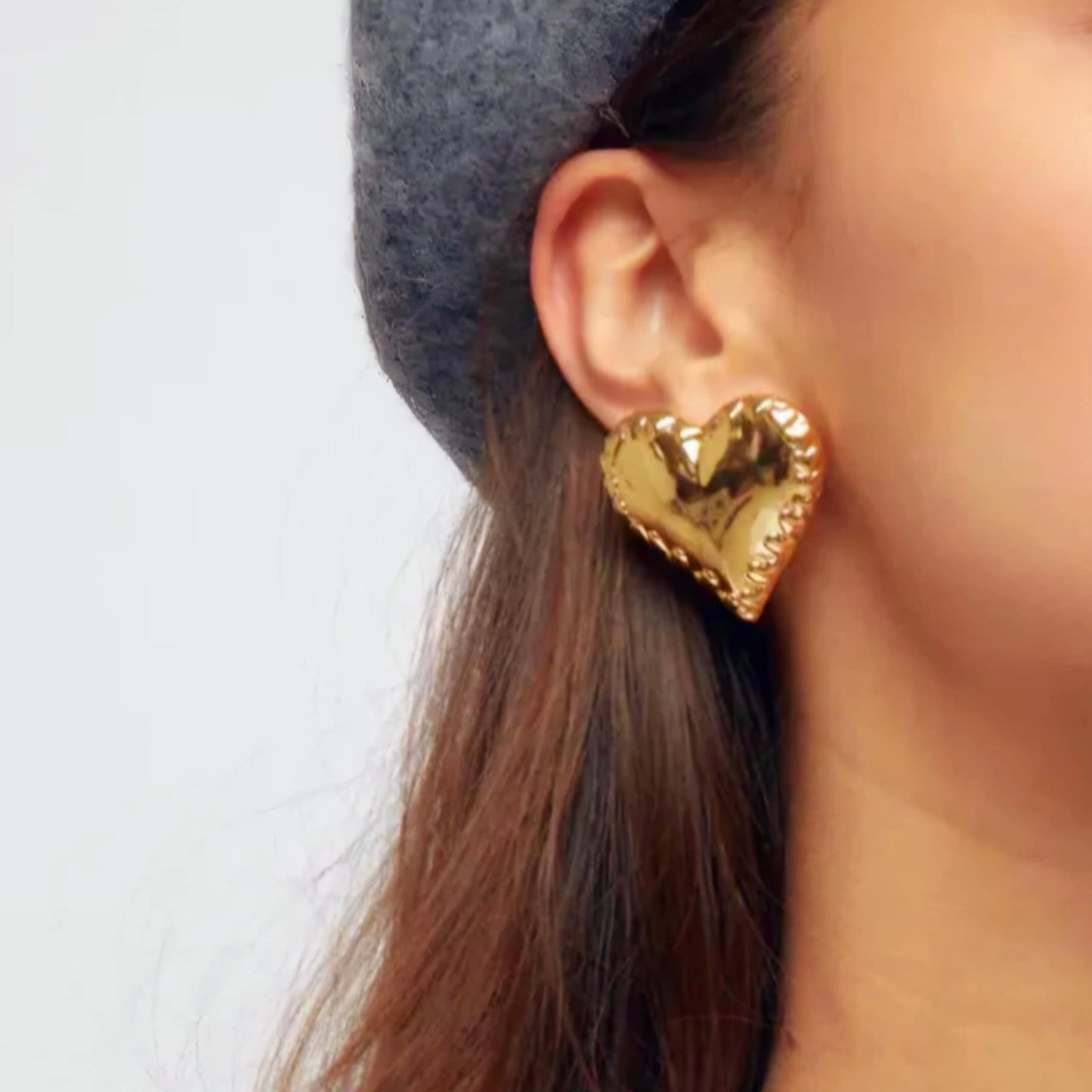 Chunky Heart Earrings