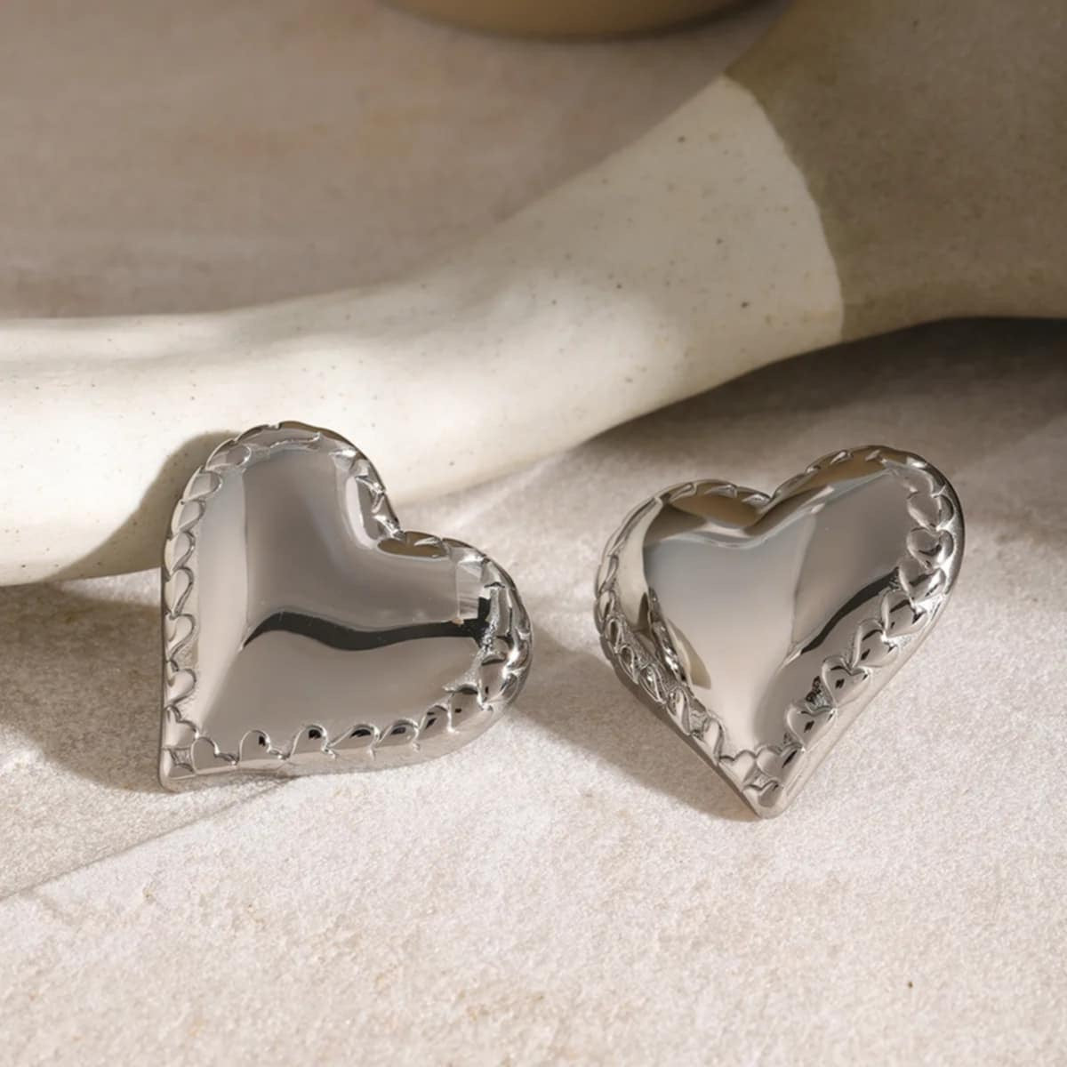 Chunky Heart Earrings