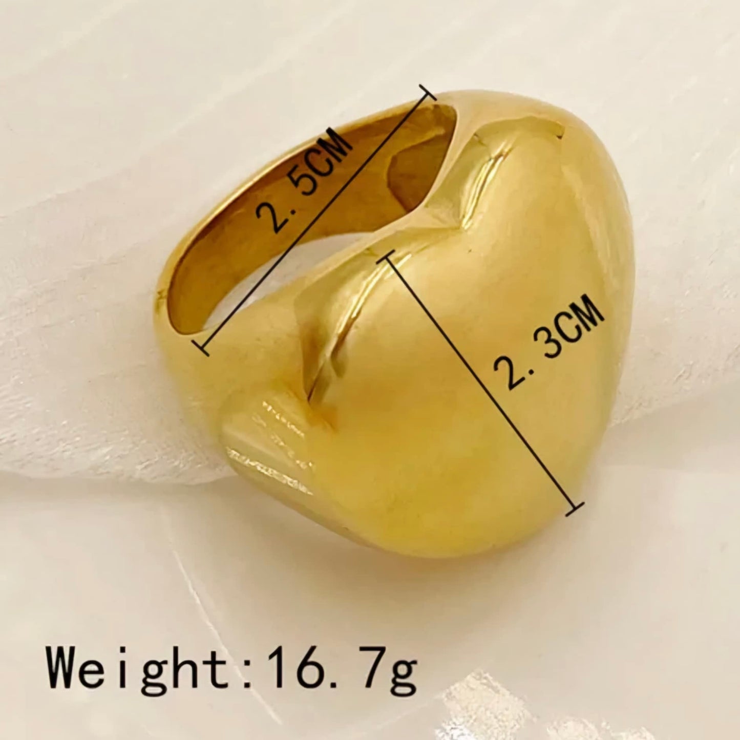 Chunky Heart Ring