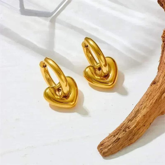 Mitch Heart Earrings