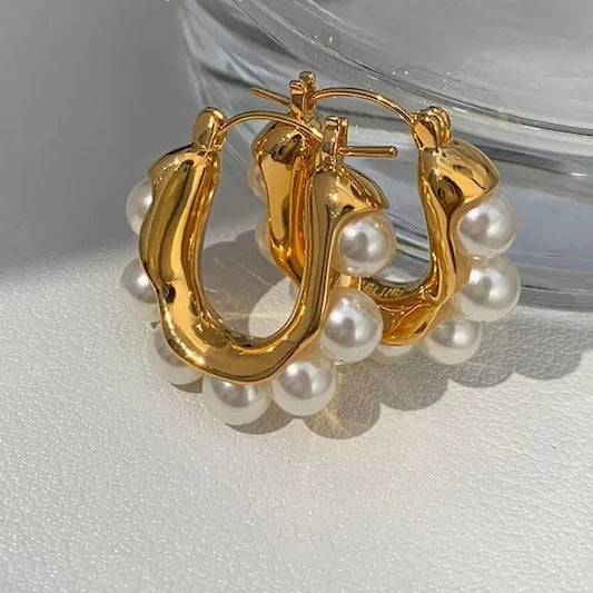 Shine Pearl Earrings